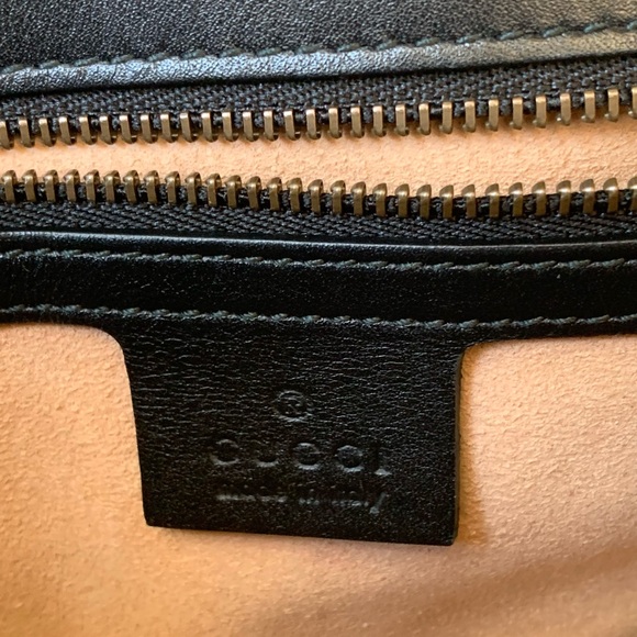 Gucci Black Gold Marmont Pearl Bag - Picture 6 of 8